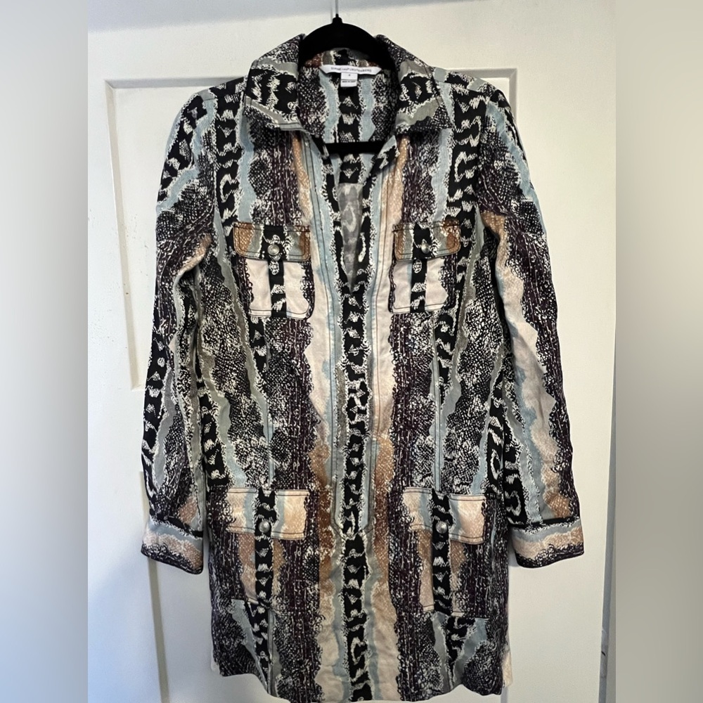 Diane Von Furstenberg Snake print mini dress